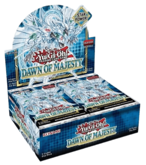 Yu-Gi-Oh! Dawn of Majesty 1st Edition Booster Box (24 packs of 7 random cards each)