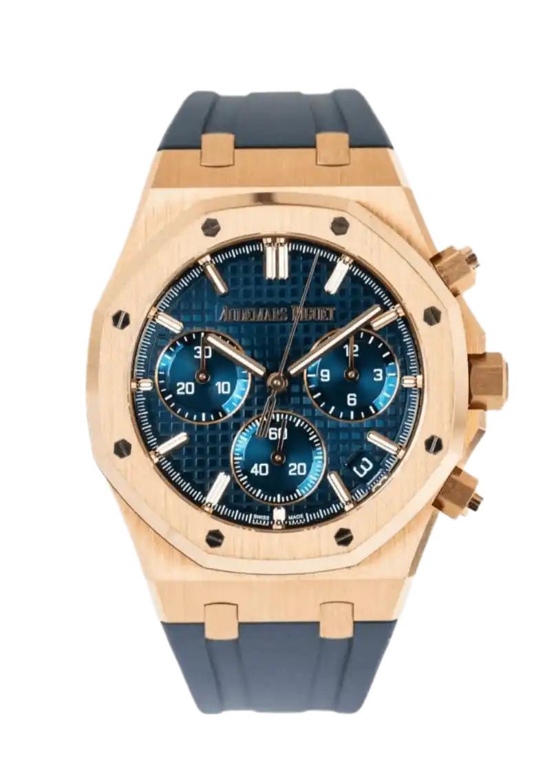 Audemars Piguet Royal Oak Blue Dial - 41mm, Rose Gold (2022)