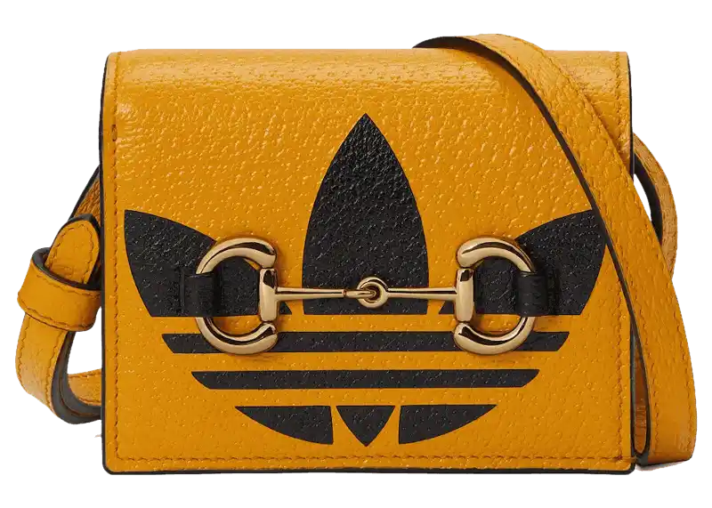 Gucci x adidas Card Case With Horsebit - Yellow/Black