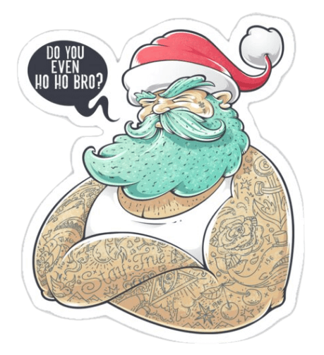 Swole Santa Sticker