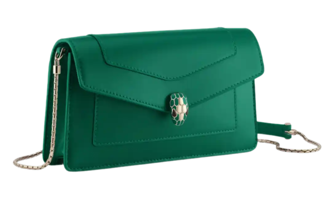 Bvlgari Serpenti Forever Chain Pochette - Green