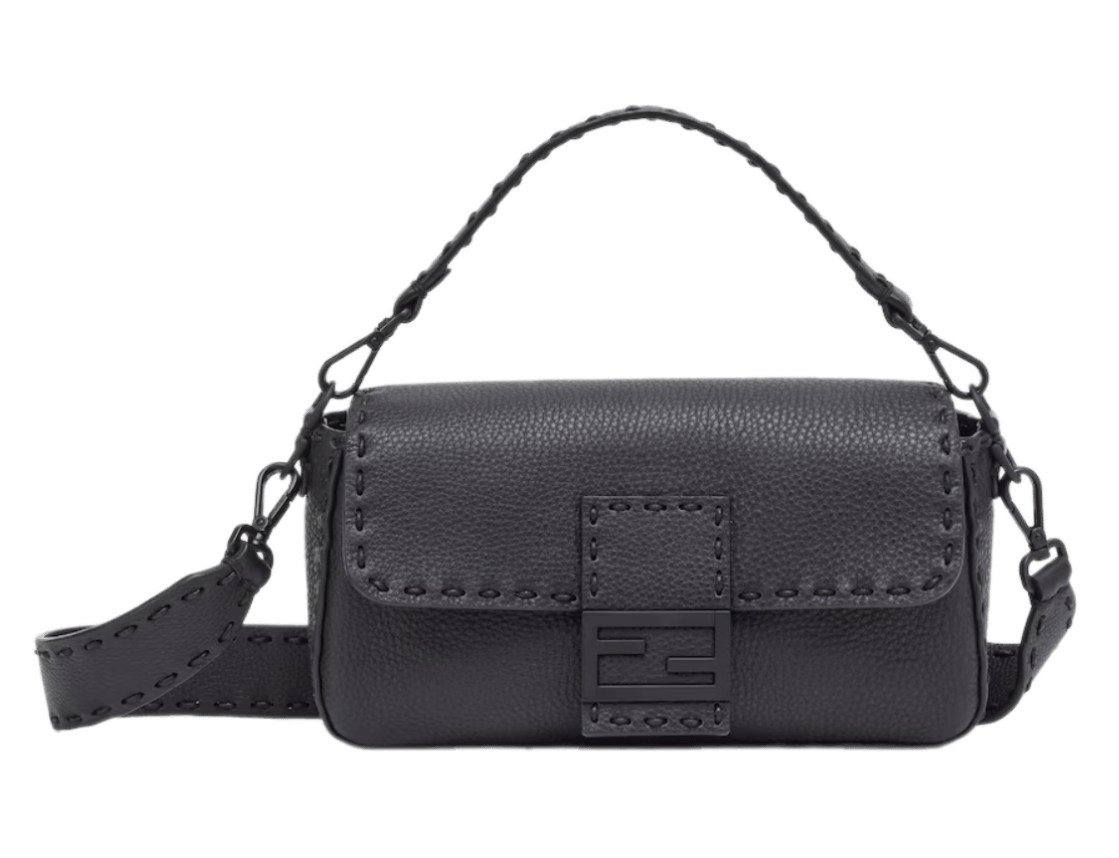Fendi Selleria Regular Baguette - Black