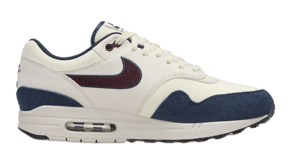 Nike Air Max 1 - Coconut Milk/Armory Navy/Light Orewood Brown/Burgundy Crush