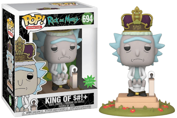 Funko Pop! Animation Rick & Morty King of $#!+ with Sound Figure 694