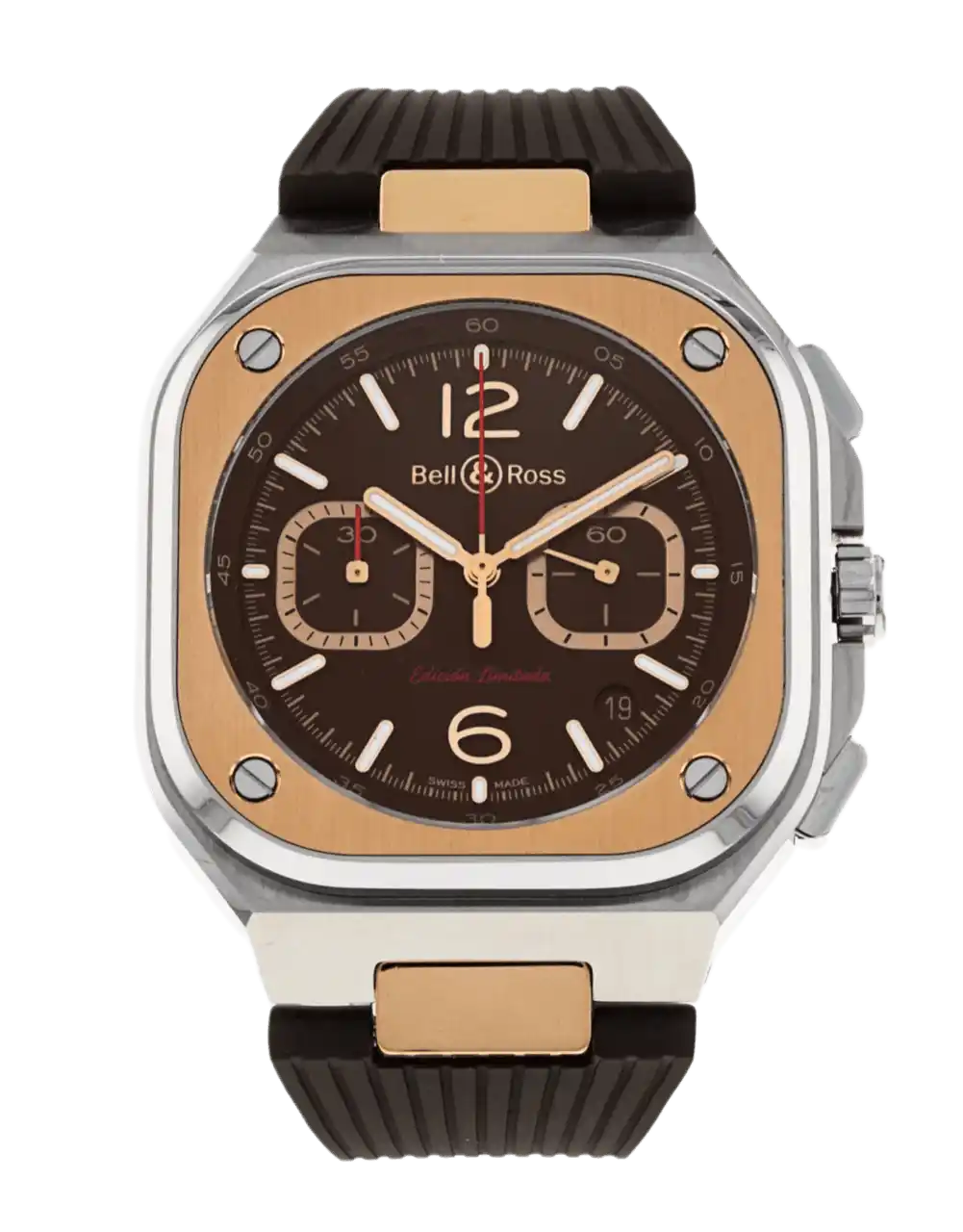 Bell and Ross BR 05 Brown Dial - 42mm, Steel and Rose Gold (2019)