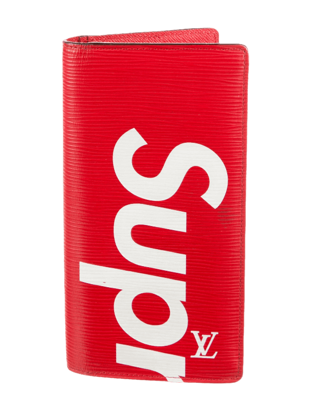 Louis Vuitton x Supreme Brazza Wallet - Epi Red