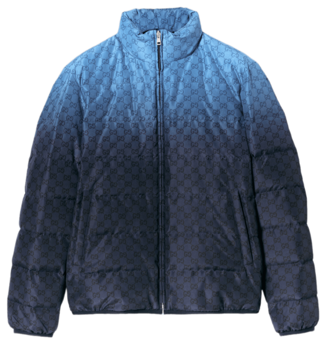 Gucci Printed Technical Poplin Zip Jacket - Blue