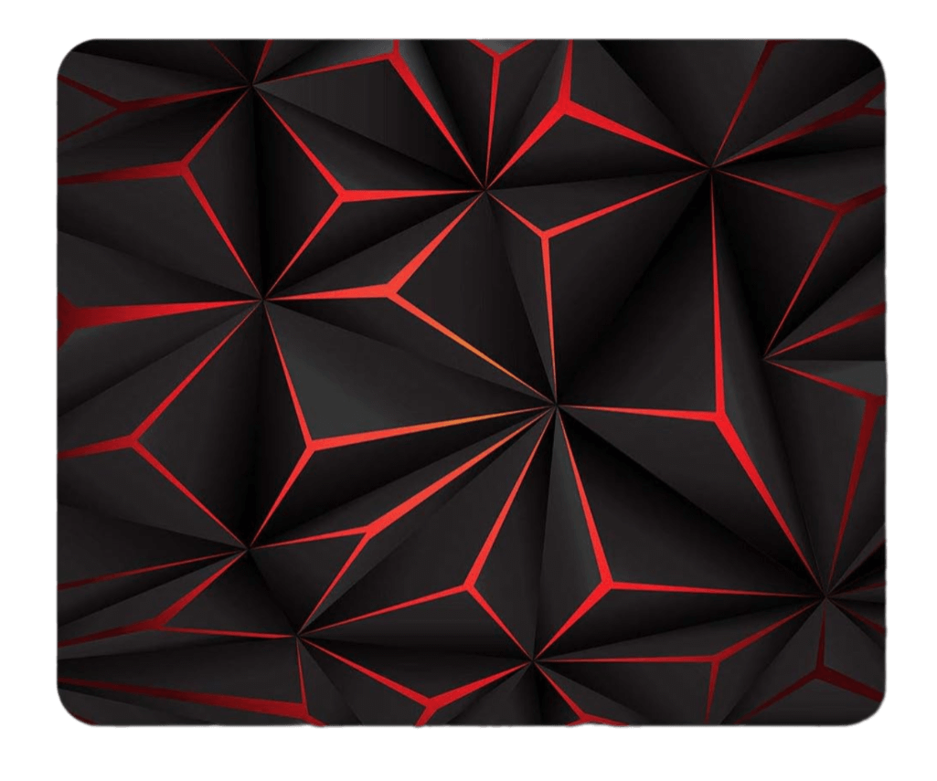 Destination Vinyl Black & Red Futuristic Mouse Mat Pad