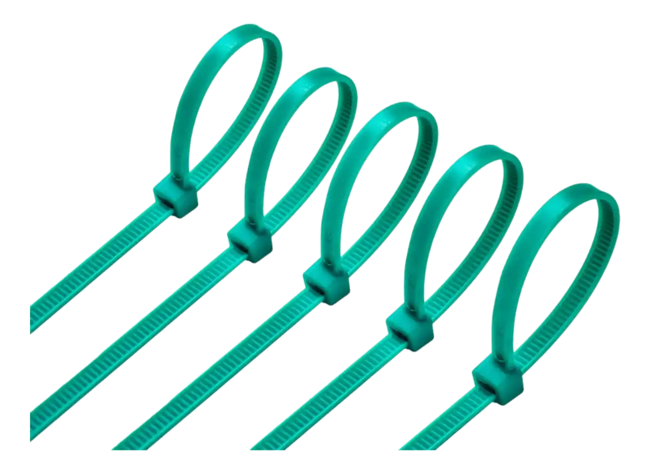 Cable Ties Green 200 x 3.6 mm x100
