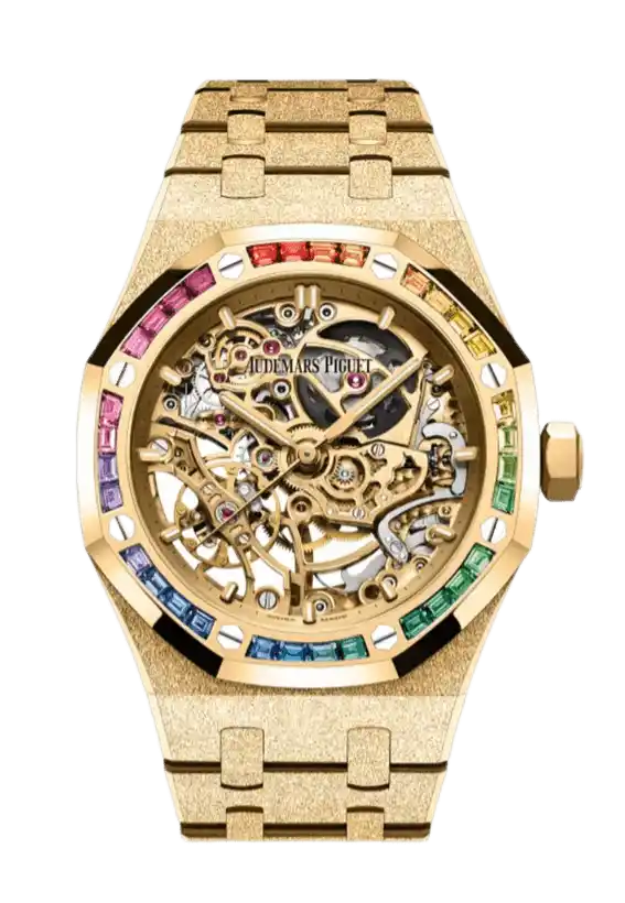 Audemars Piguet Royal Oak Yellow Gold-toned skeleton Dial - 37mm, Yellow Gold (2023)