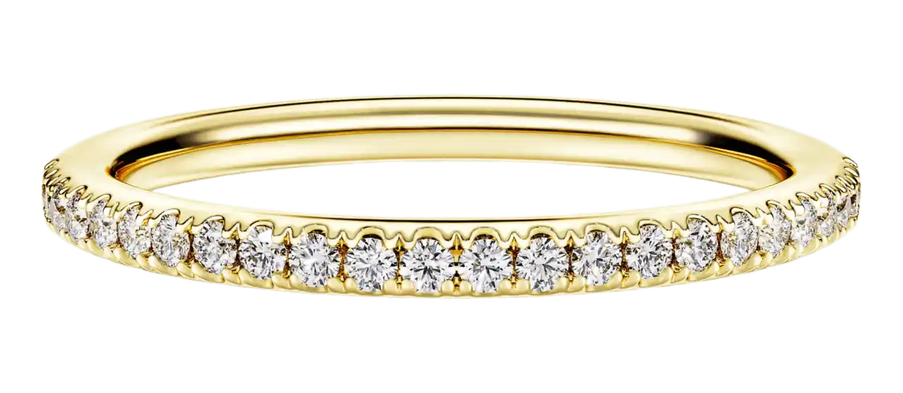 Swarovski Eternity Band Ring - 0.5 ct Lab-grown Diamonds, 14k Yellow Gold
