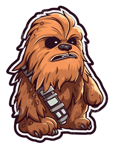 Star Wars Chewbacca Sticker