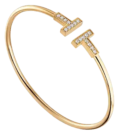 Tiffany Diamond Wire Bracelet - 18K Gold
