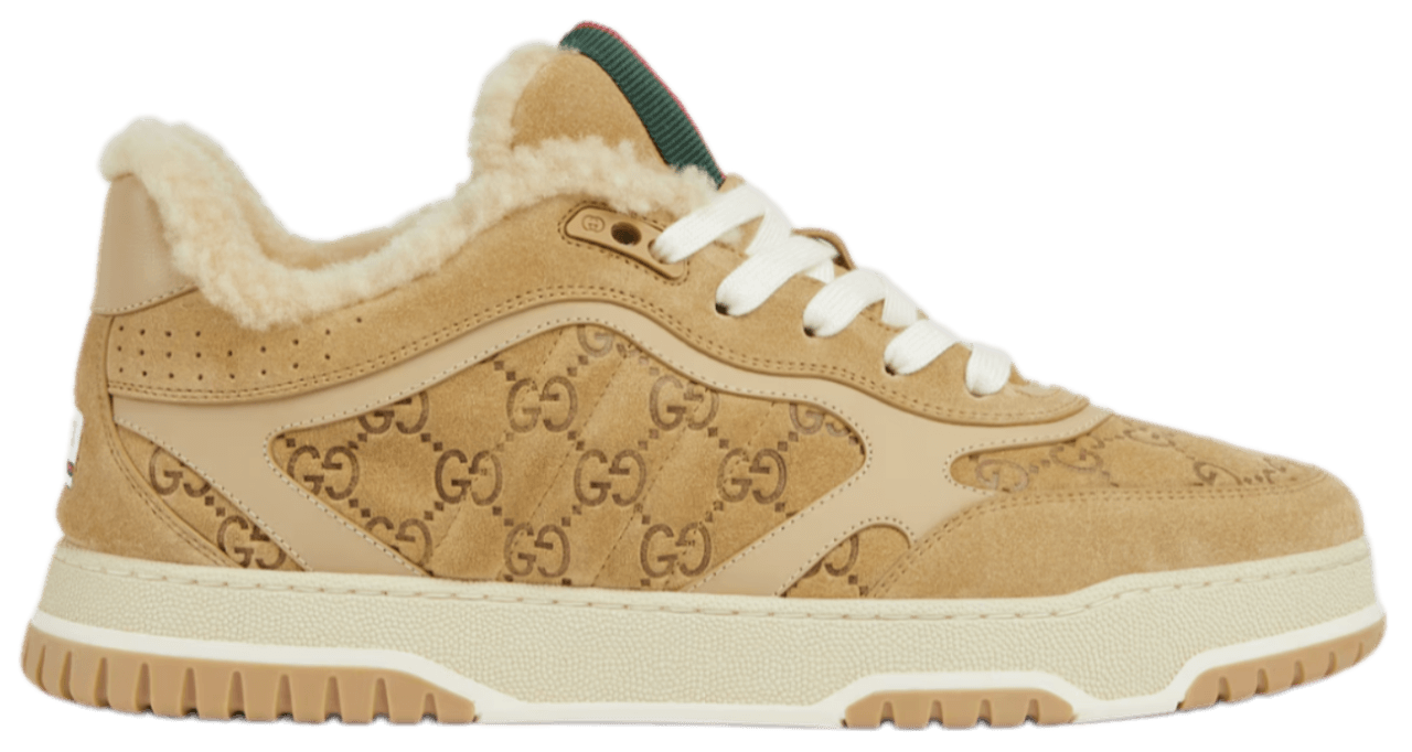 Gucci Re-Web Sneaker - Camel GG Suede