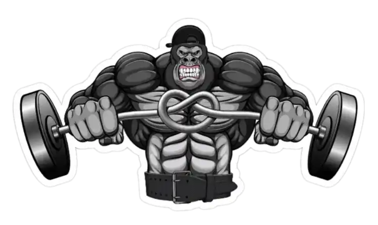 Swole Gorilla Sticker