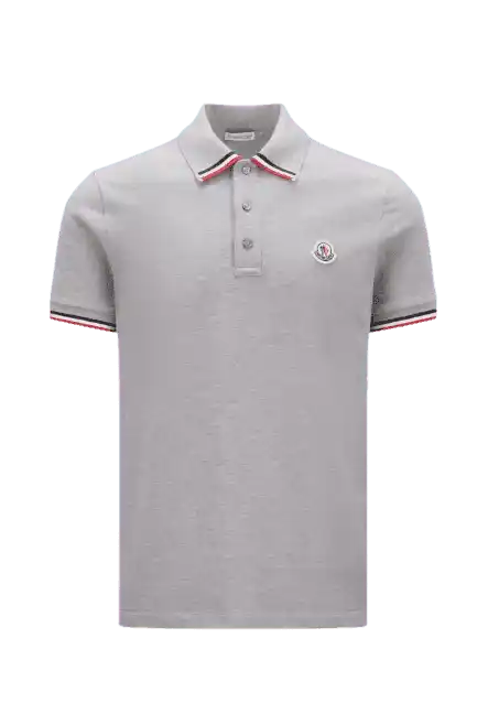 Moncler Logo Polo Shirt - Grey