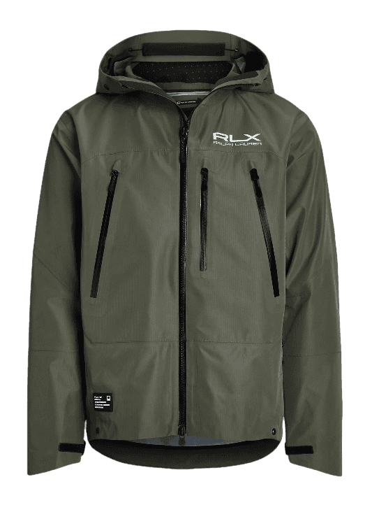 RLX Water-Repellent Hooded Jacket - Fossil Green