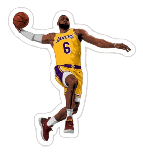 NBA LeBron James Sticker