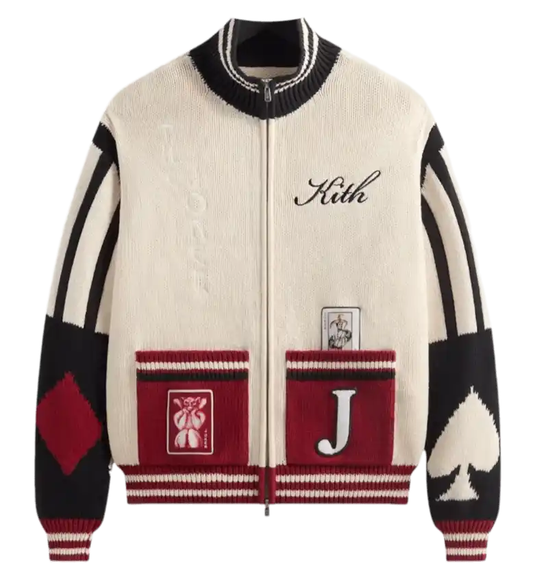 Kith x Batman Joker Wyona Full Zip Sweater - Sandrift