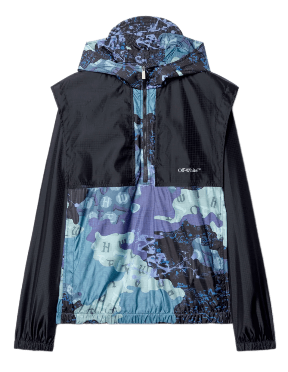 Off-White Camo Nyl Rip Samurai Anorak - Blue