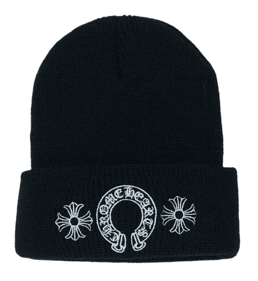 Chrome Hearts Horse Shoe Beanie - Black