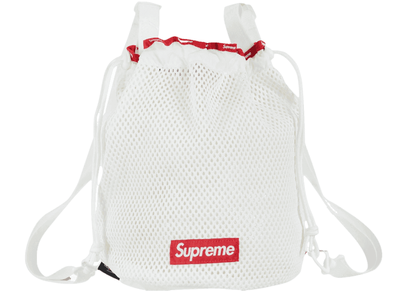Supreme Mesh Small Backpack - White