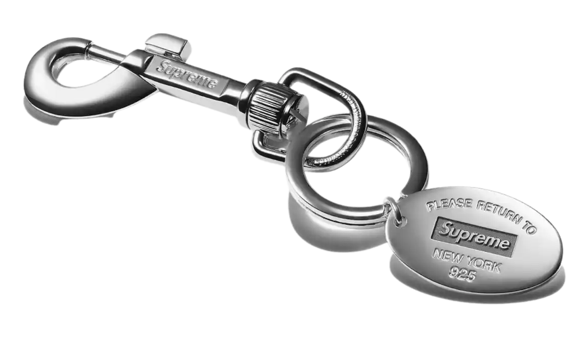 Supreme Tiffany & Co. Return to Tiffany Oval Tag Keyring - Silver