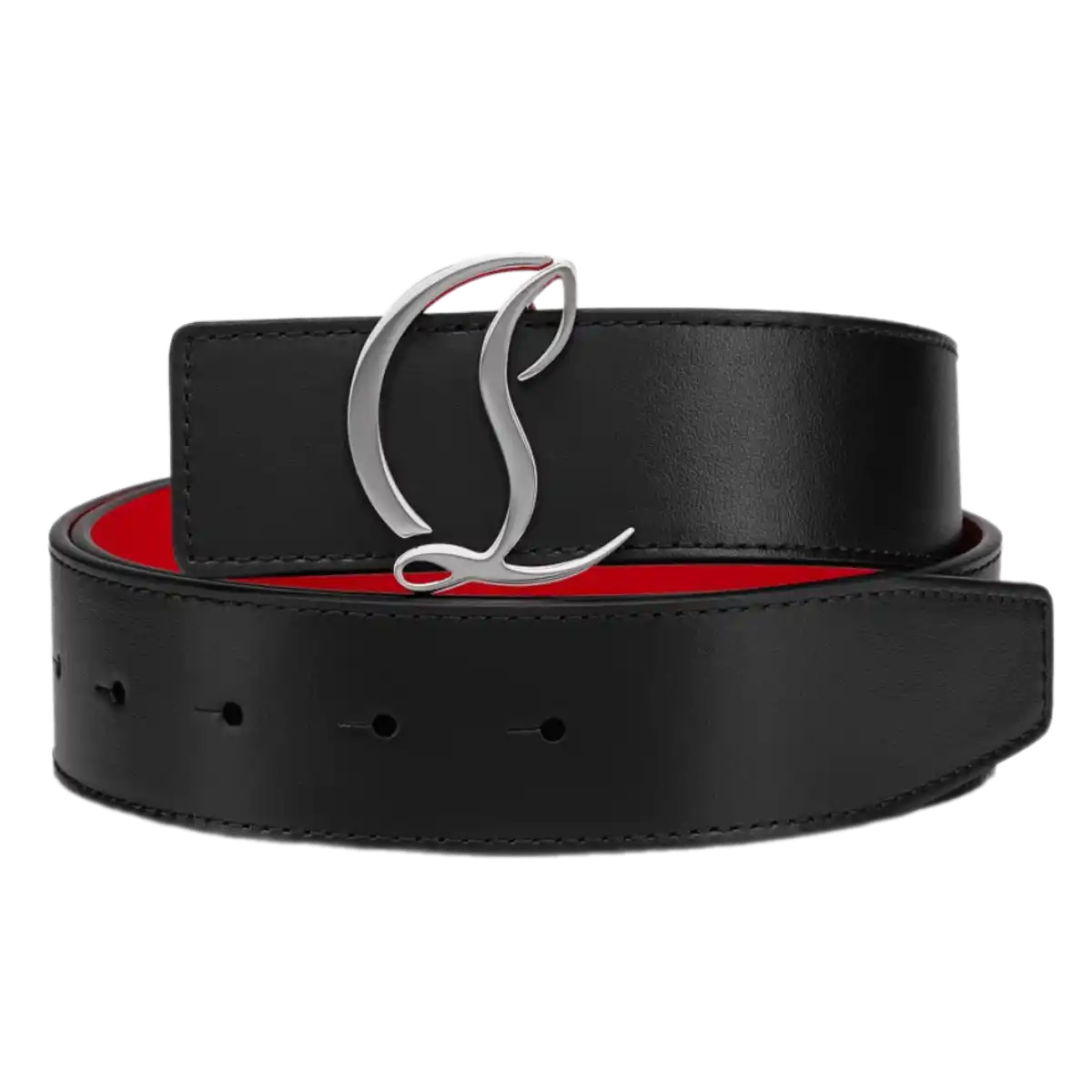 Christian Louboutin CL Logo - Black Leather