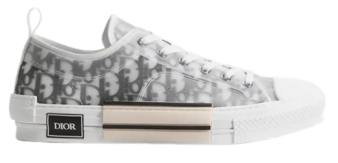 Dior B23 League Low-Top Sneaker - White and Black Dior Oblique Canvas