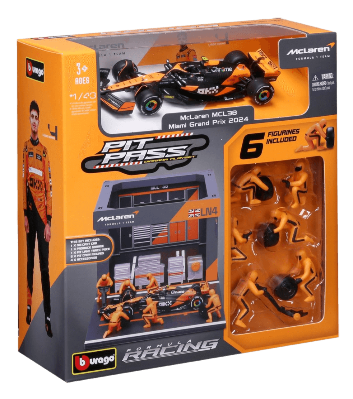 BBURAGO PIT STOP McLaren MCL38 (2024) #4 Norris