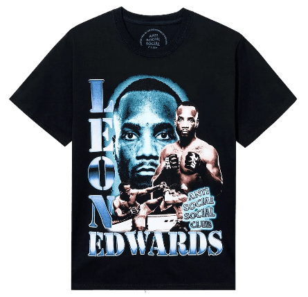 Anti Social Social Club x UFC Leon Edwards Tee - Black