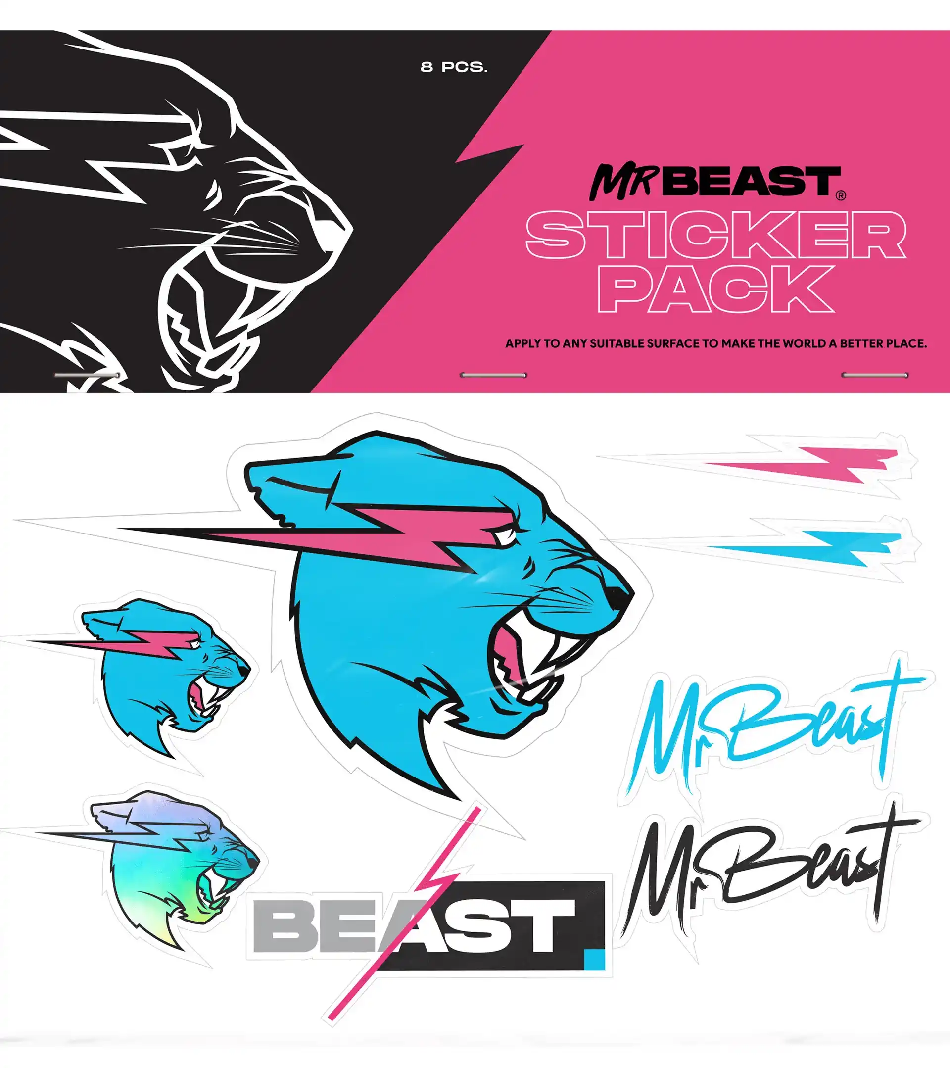 Mr Beast Sticker Pack 2.0