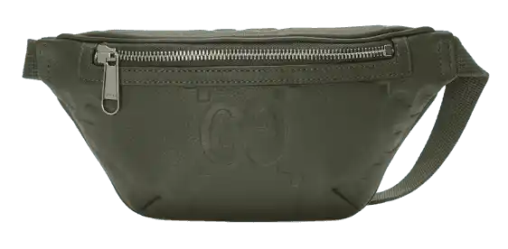 Gucci Jumbo GG Small Belt Bag - Dark Green Leather