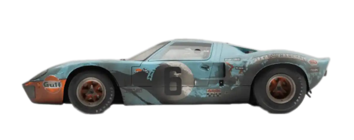 Ford GT40 - 1969 Le Mans Winner - Race Weathered 1:18 Scale Model