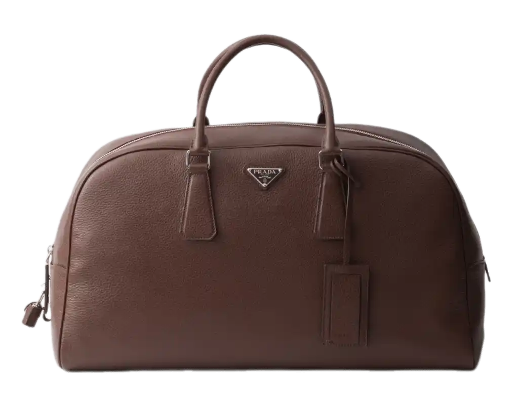 Prada Leather Duffle Bag - Sienna