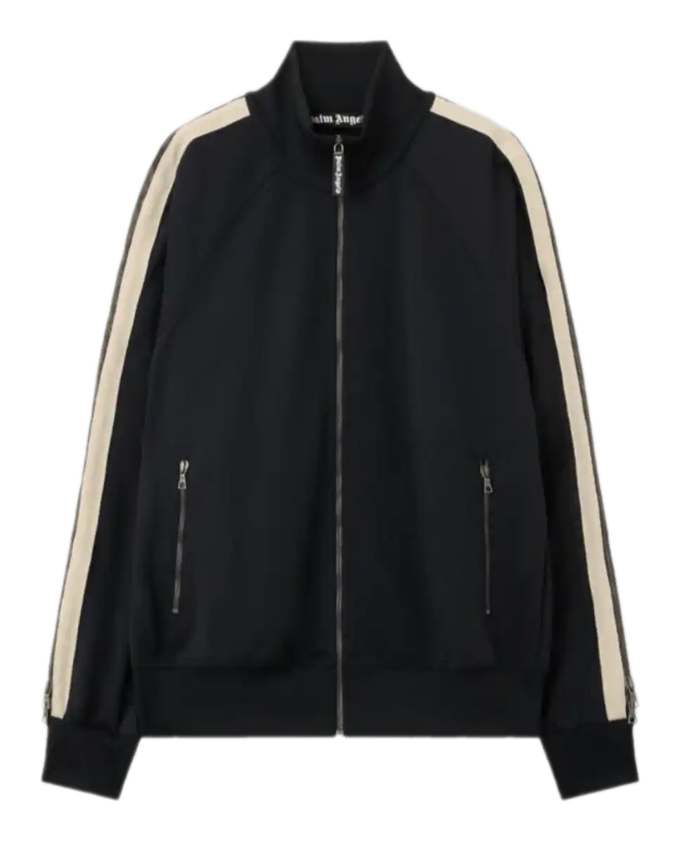 Palm Angels Performance Zip-Up Track Jacket - Black