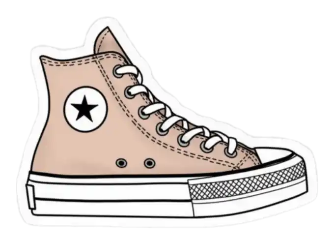 Converse High Top Sneaker Sticker