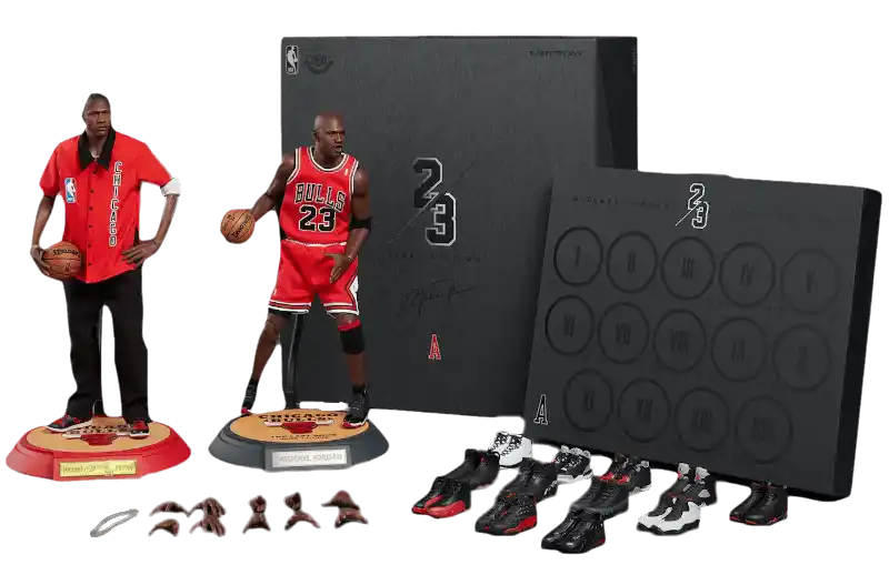 Enterbay NBA Final Edition Michael Jordan Chicago Bulls Away 1/6 Action Figure Set