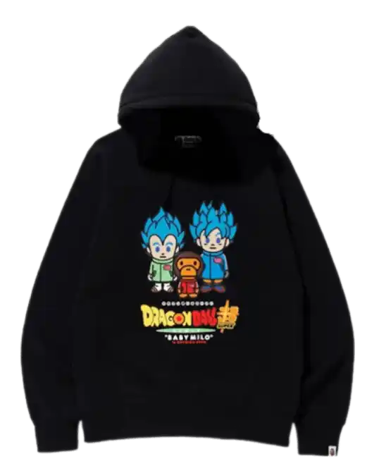 BAPE x Dragonball Super Son Goku & Vegeta Hoodie - Black