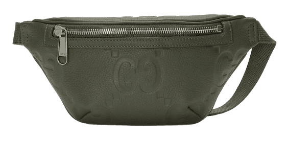 Gucci Jumbo GG Small Belt Bag - Dark Green Leather