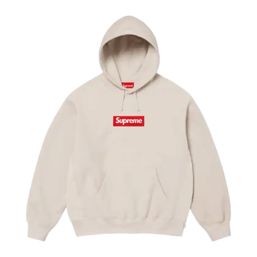 Supreme Box Logo Hooded Sweatshirt Sweatshirt (FW24) - Stone