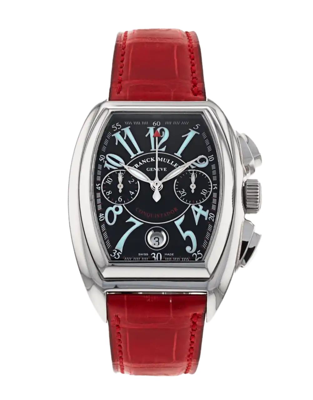 Franck Muller Conquistador Black Dial - 28mm, Steel (2008)