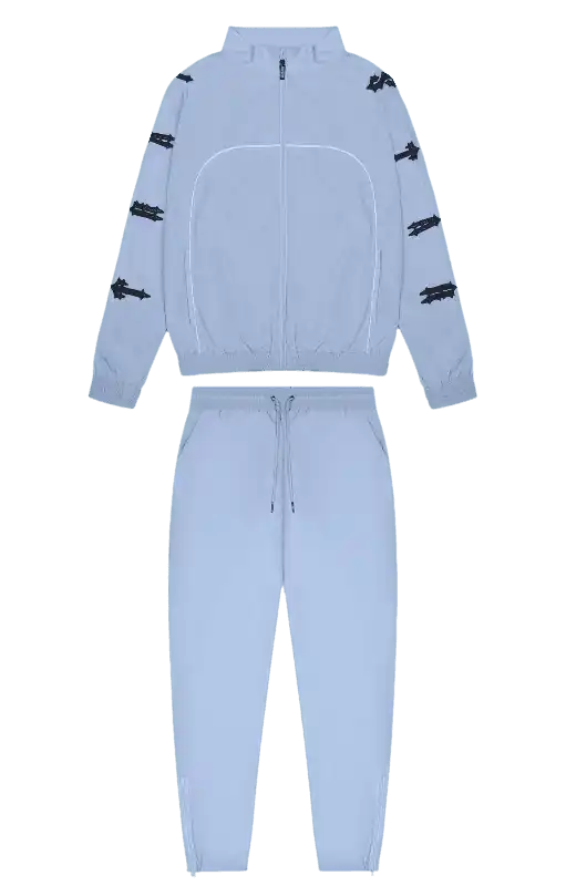 Trapstar Irongate Shell Track Top 2 - Cashmere Blue/Black