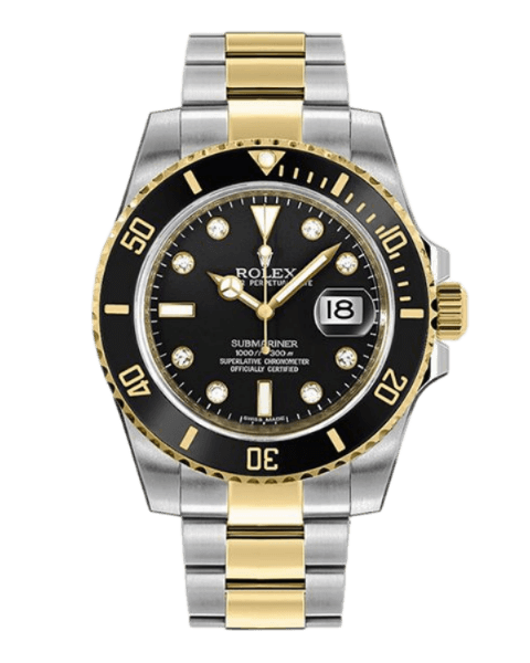 Rolex Submariner Black Diamond Dial (Bumble Bee) - 40mm, Steel and Yellow Gold (2012)