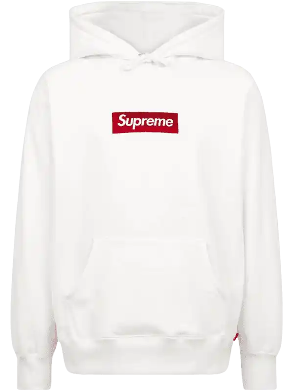 Supreme Box Logo Hooded Sweatshirt - White