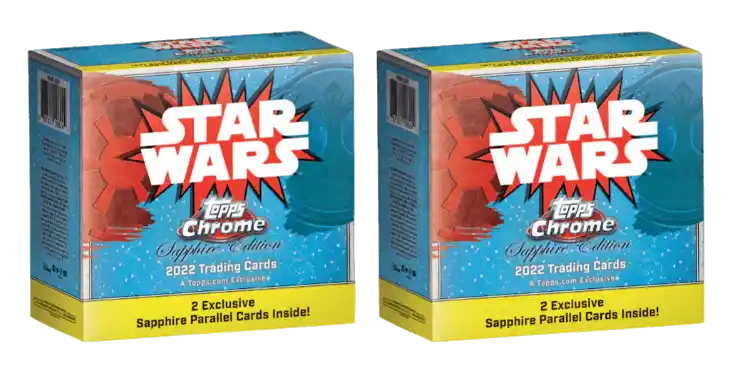 2022 Topps Chrome Star Wars - Sapphire Edition Box 2x Lot