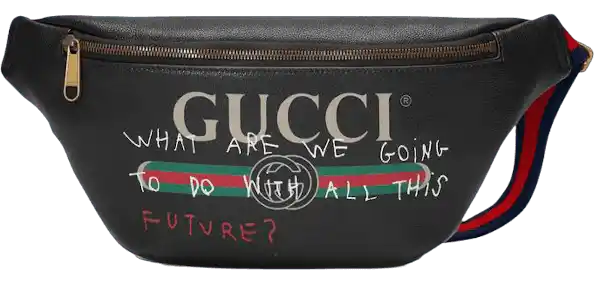 Gucci Coco Capitan Logo Belt Bag - Vintage Logo Black