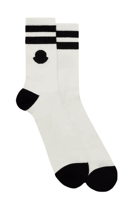Moncler Cotton Socks - Off-White