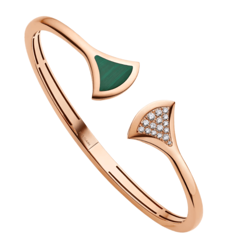 Bvlgari Divas’ Dream Bracelet With Malachite Element - Rose Gold
