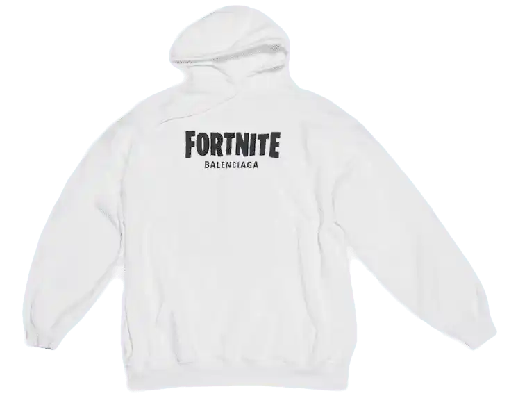 Balenciaga x FORTNITE©2021 Medium Fit Hoodie - White